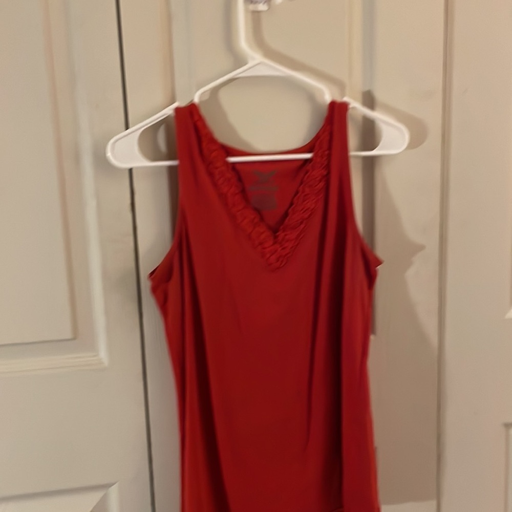 Red tank top